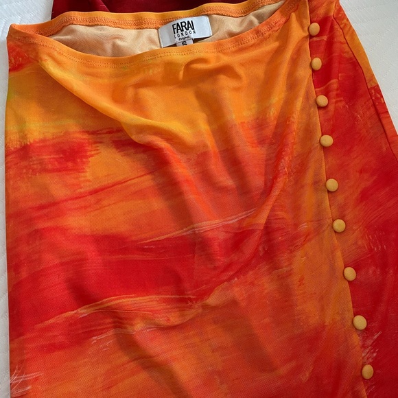 FARAI London mesh button through maxi skirt - Picture 2 of 3